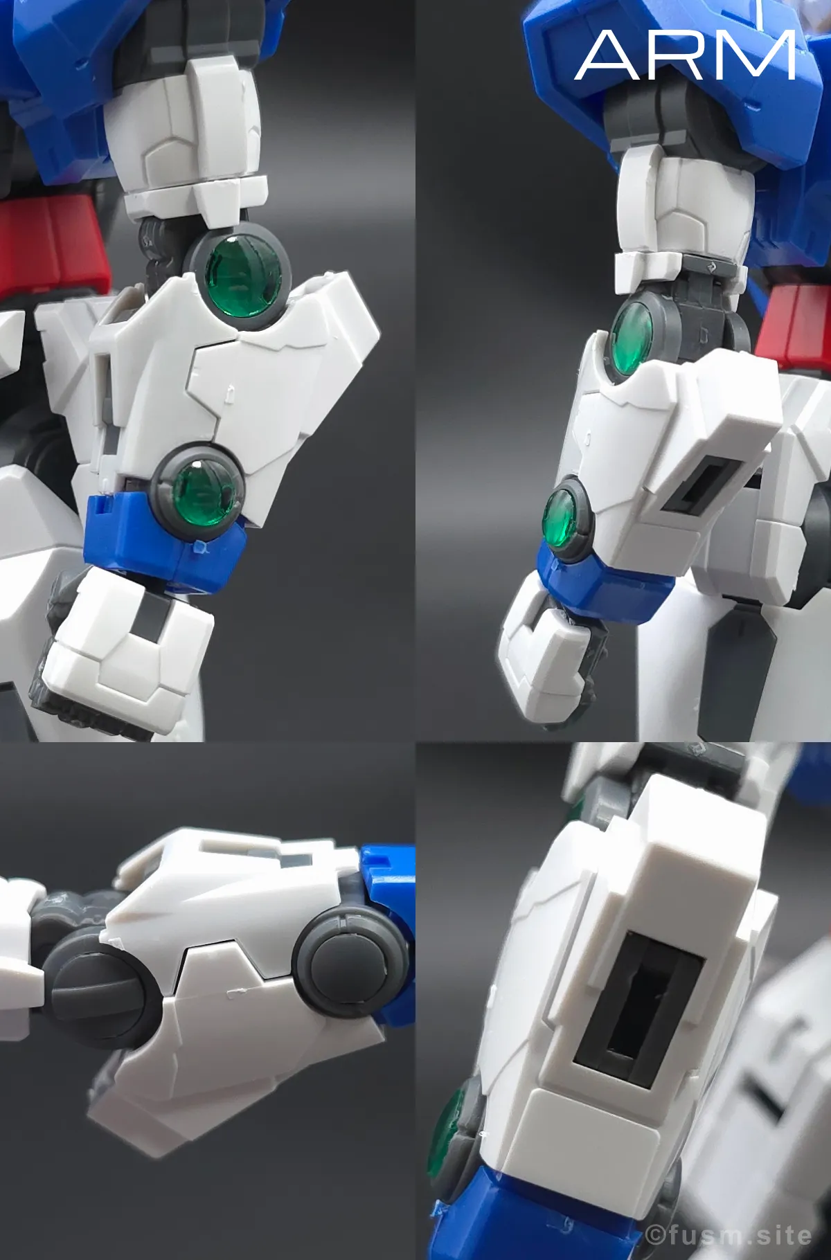 RG GN-0000+GNR-010 ダブルオーライザー レビュー 腕部ディテール 01