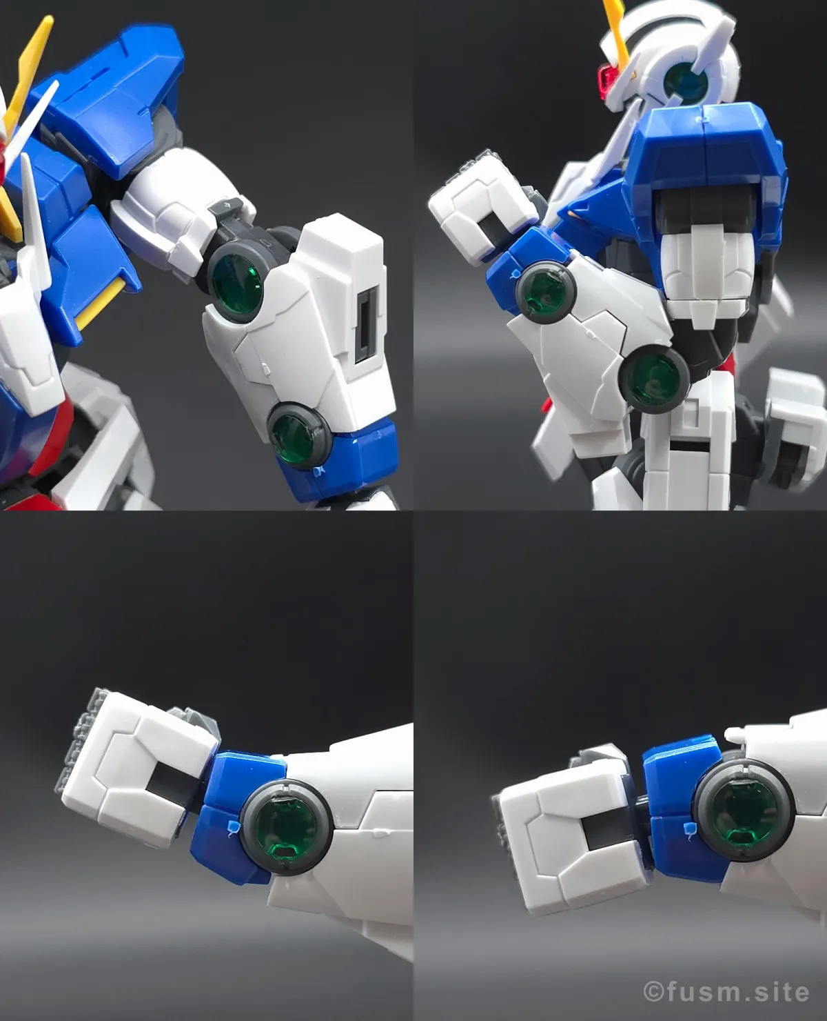 RG GN-0000+GNR-010 ダブルオーライザー レビュー 腕部ディテール 可動域 01