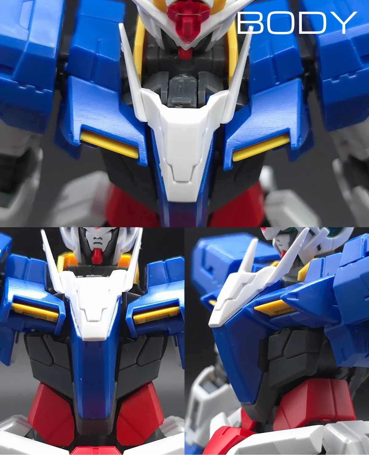 RG GN-0000+GNR-010 ダブルオーライザー レビュー 胴体ディテール 01