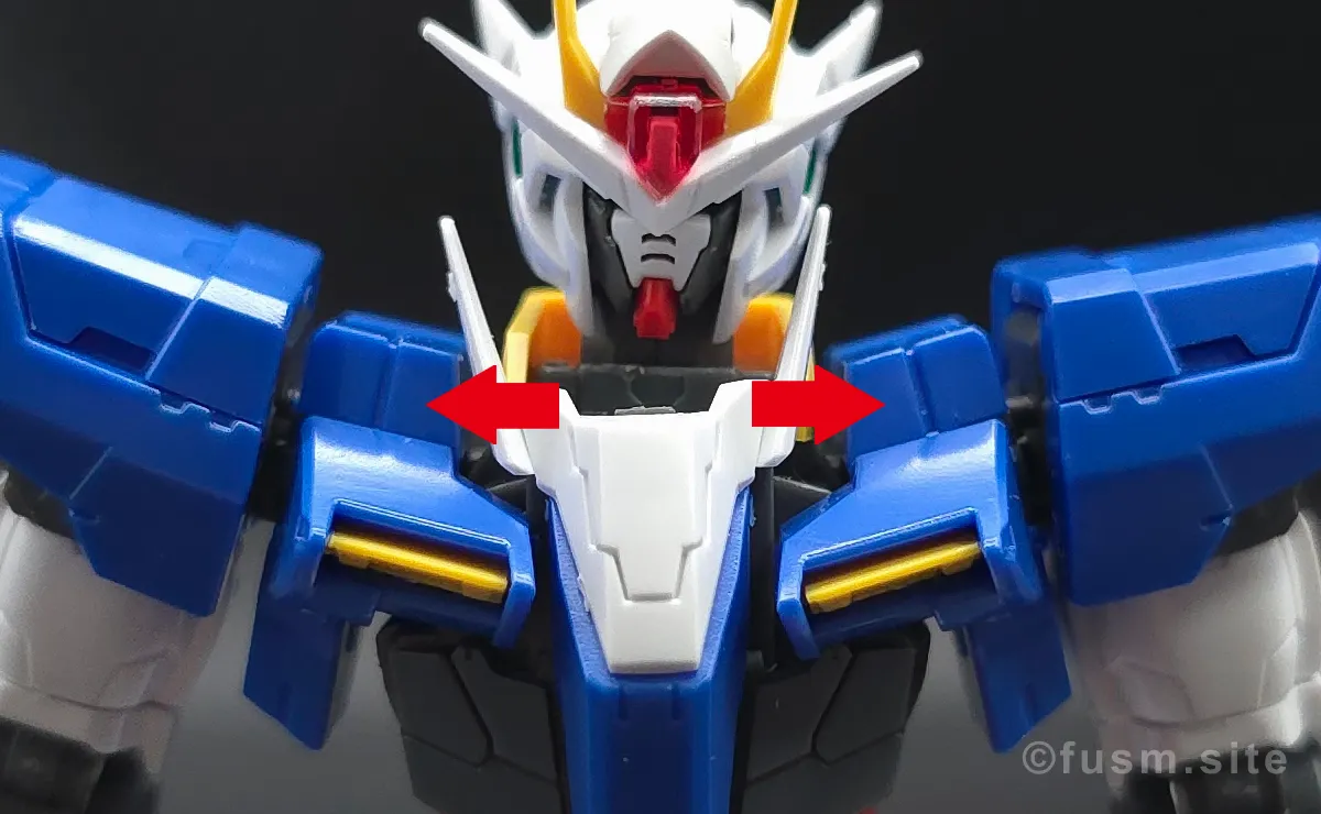 RG GN-0000+GNR-010 ダブルオーライザー レビュー 胴体ディテール ギミック 02