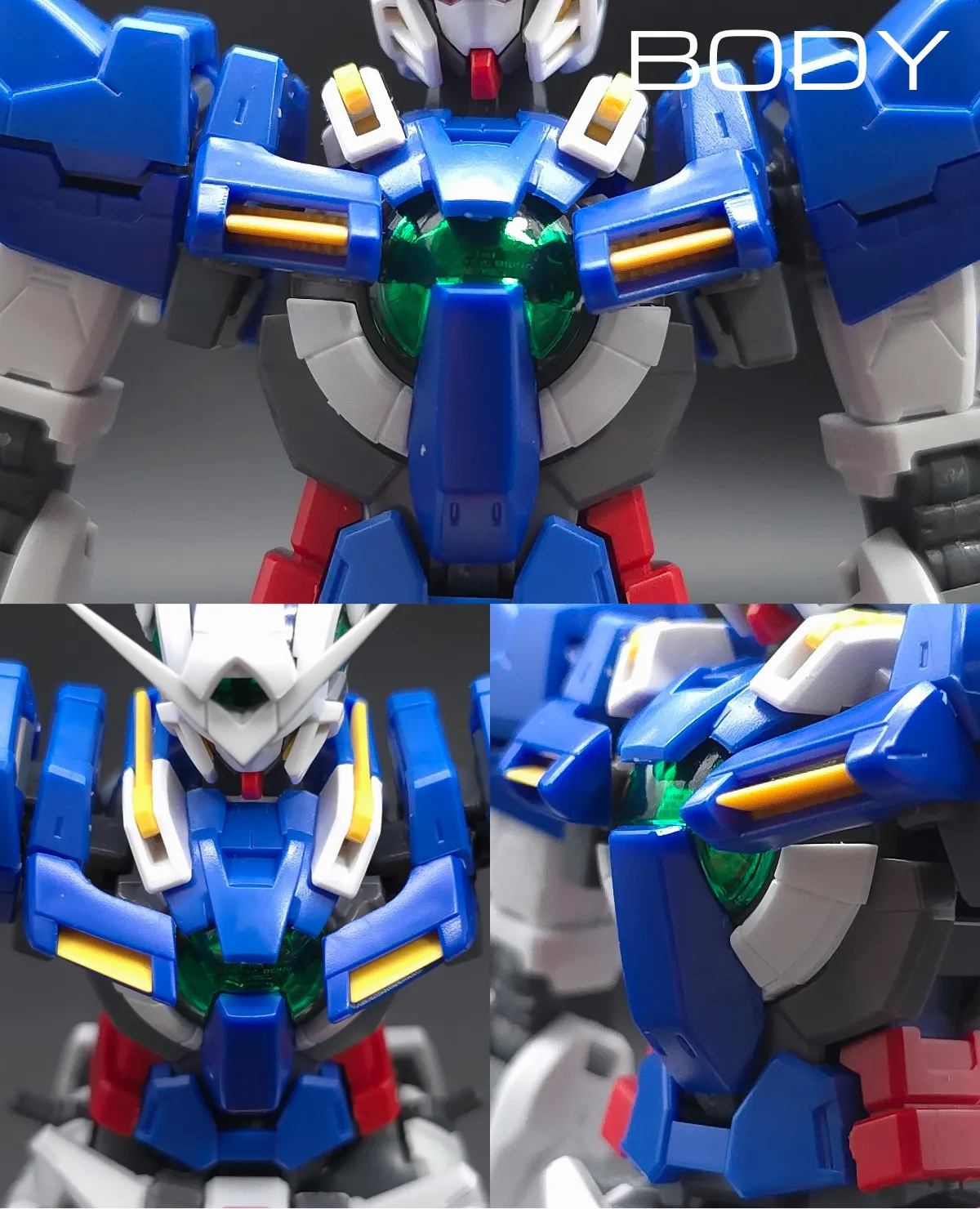 RG GN-001 ガンダムエクシア レビュー 胴体ディテール 01