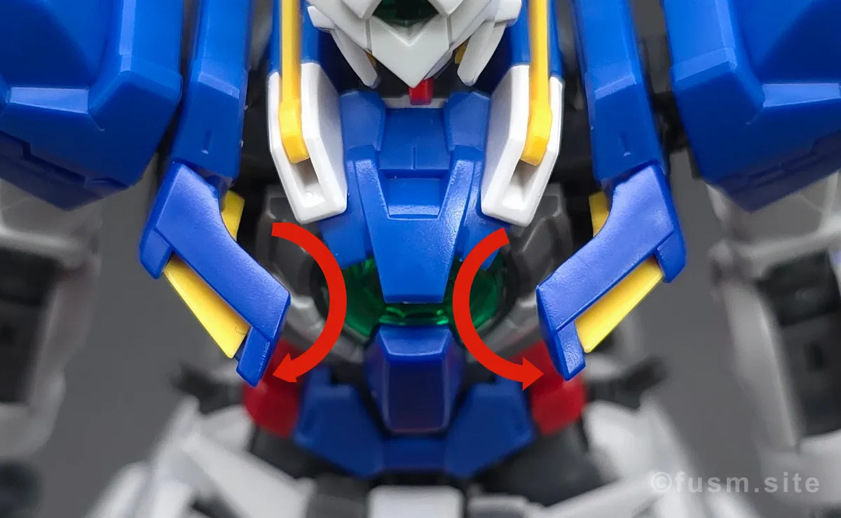 RG GN-001 ガンダムエクシア レビュー 胴体ディテール ギミック 01