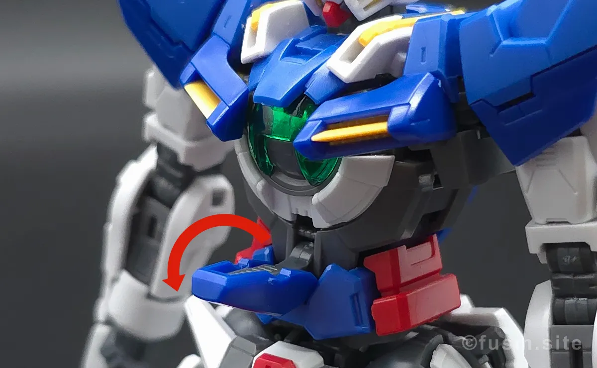 RG GN-001 ガンダムエクシア レビュー 胴体ディテール ギミック 02