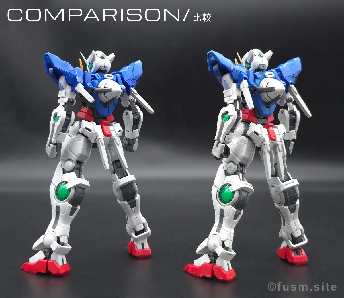 RG GN-001 ガンダムエクシア レビュー 比較 03