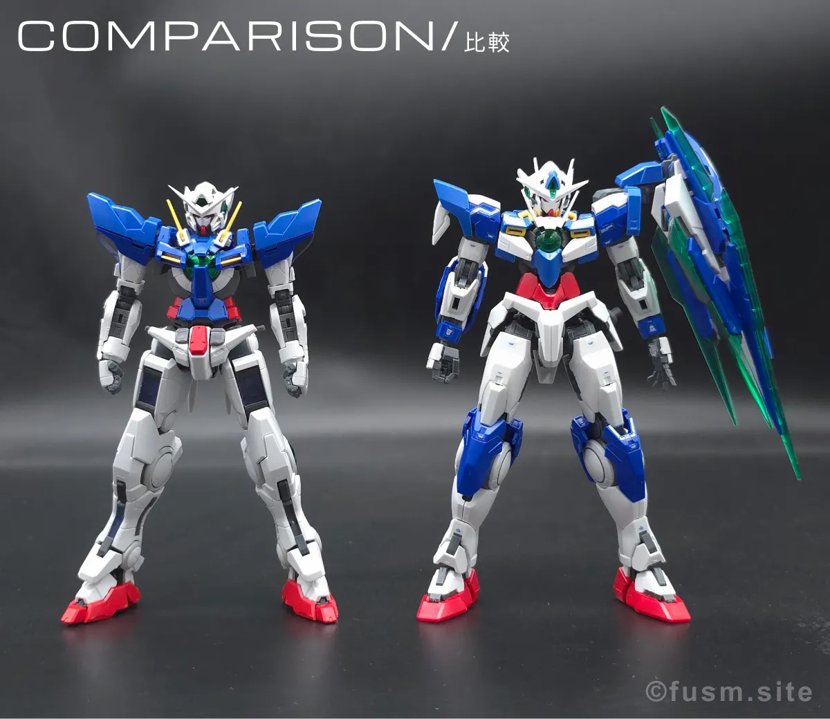 RG GN-001 ガンダムエクシア レビュー 比較 05