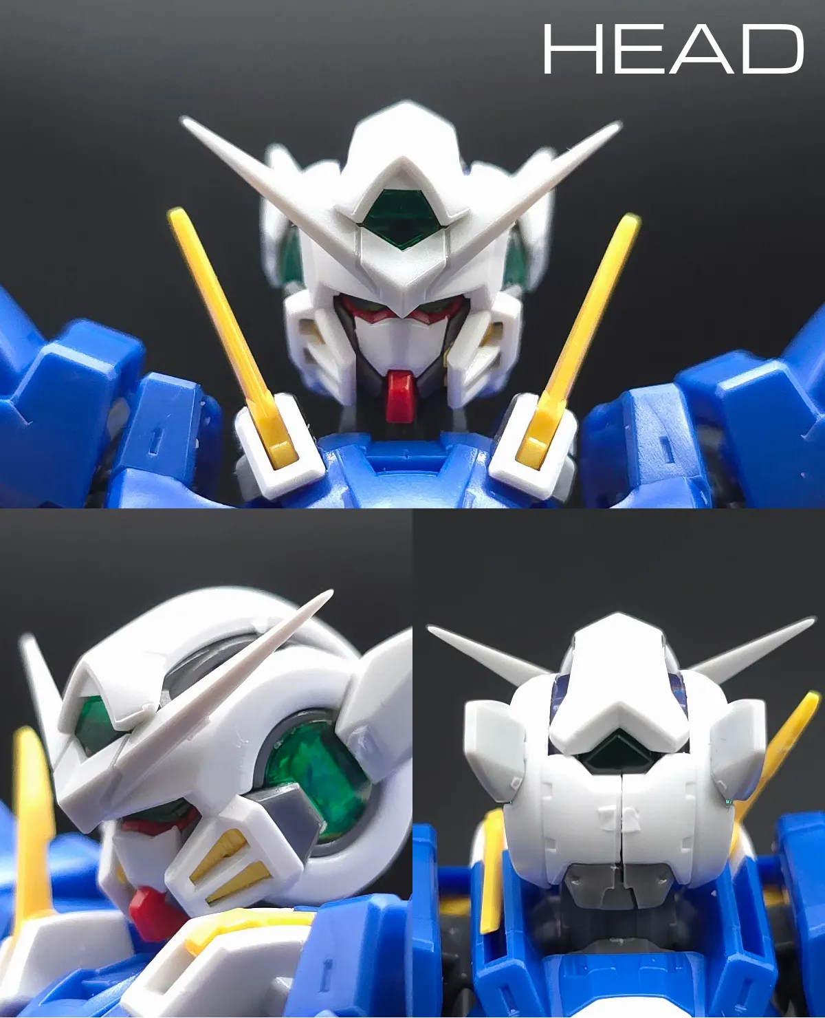 RG GN-001 ガンダムエクシア レビュー 頭部ディテール 01