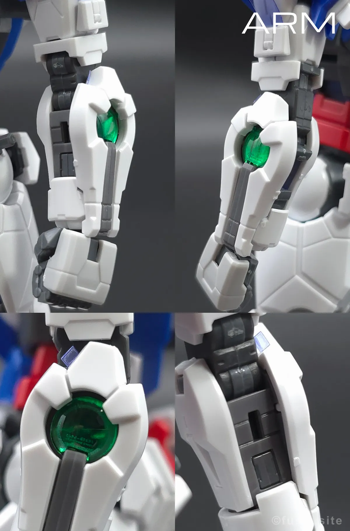 RG GN-001 ガンダムエクシア レビュー 腕部ディテール 01