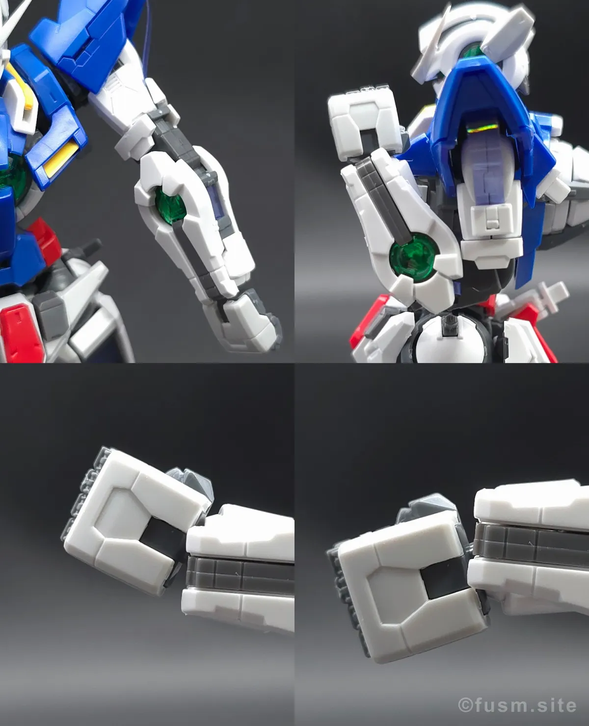RG GN-001 ガンダムエクシア レビュー 腕部ディテール 可動域 01