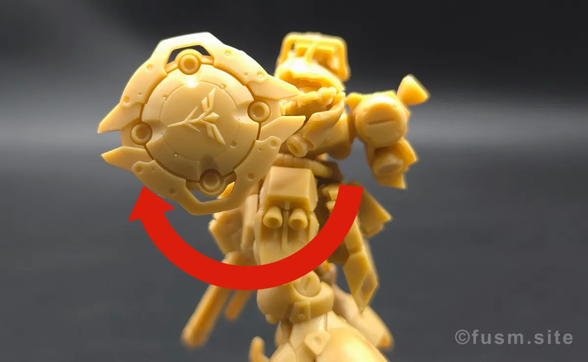 ガンダムアーティファクト第6弾レビュー 多角的に見た全体の外観・素組み 可動域 2