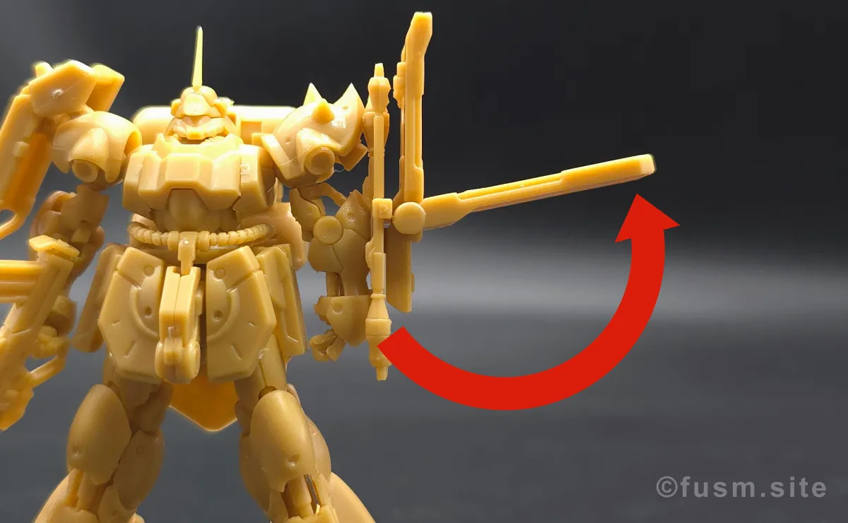 ガンダムアーティファクト第6弾レビュー 多角的に見た全体の外観・素組み 可動域 1