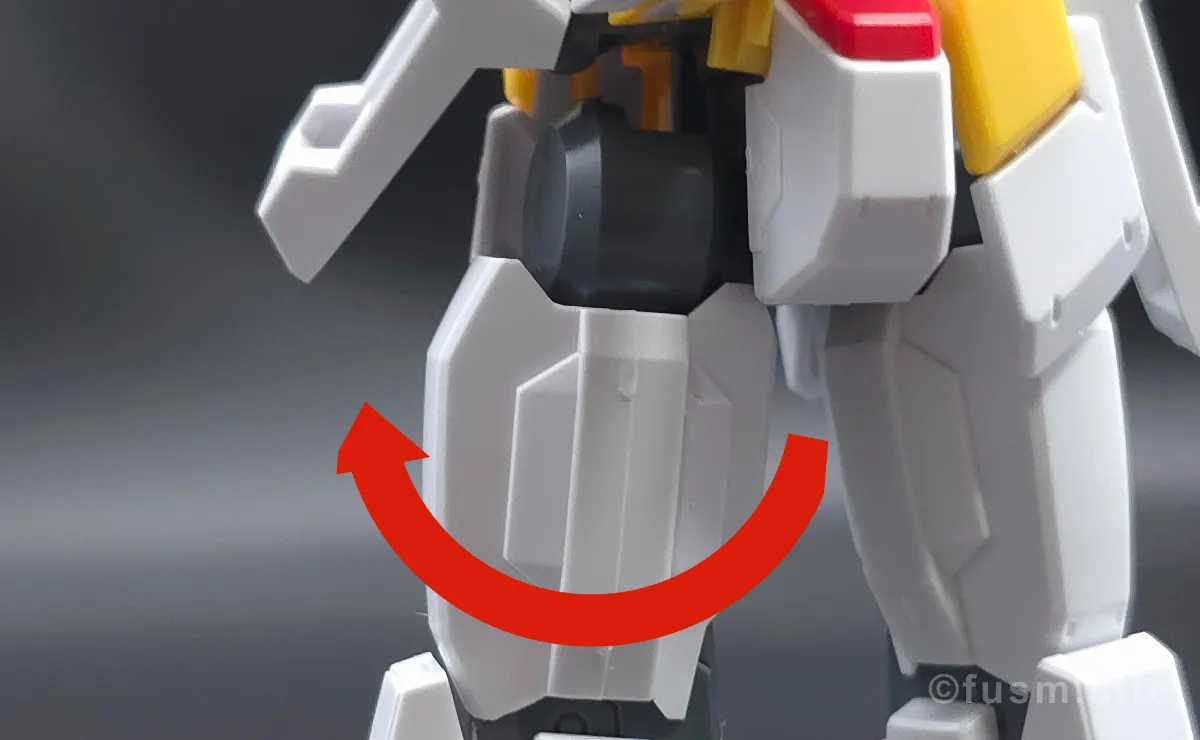 HG ガンダムAGE-1 ノーマル レビュー 脚部ディテール 可動域 01