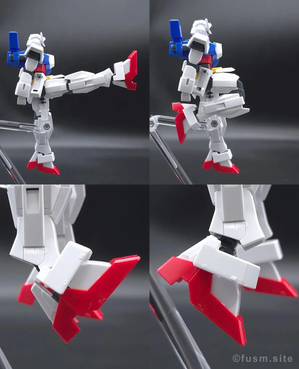 HG ガンダムAGE-1 ノーマル レビュー 脚部ディテール 可動域 02