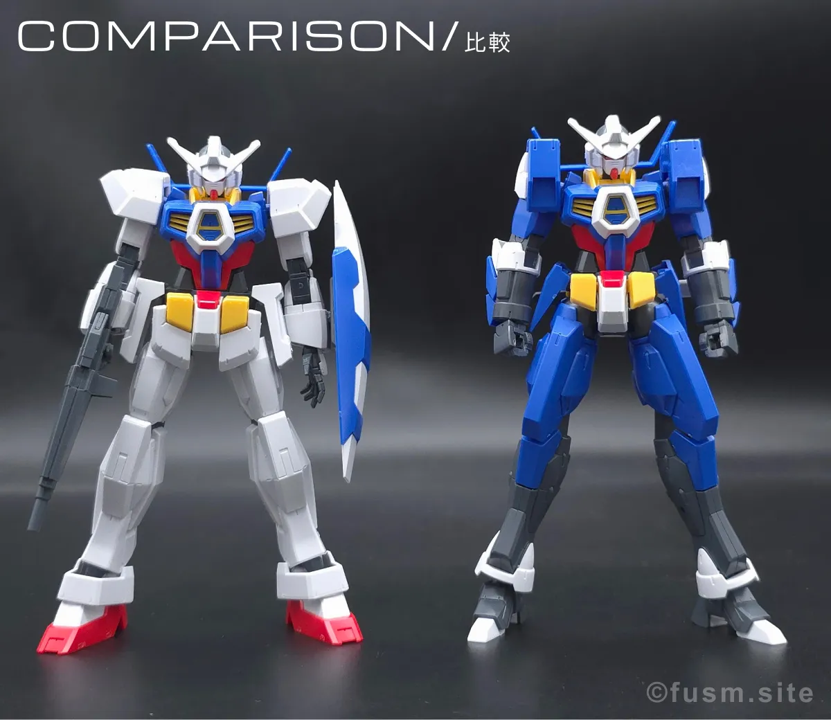 HG ガンダムAGE-1 ノーマル レビュー 比較 09