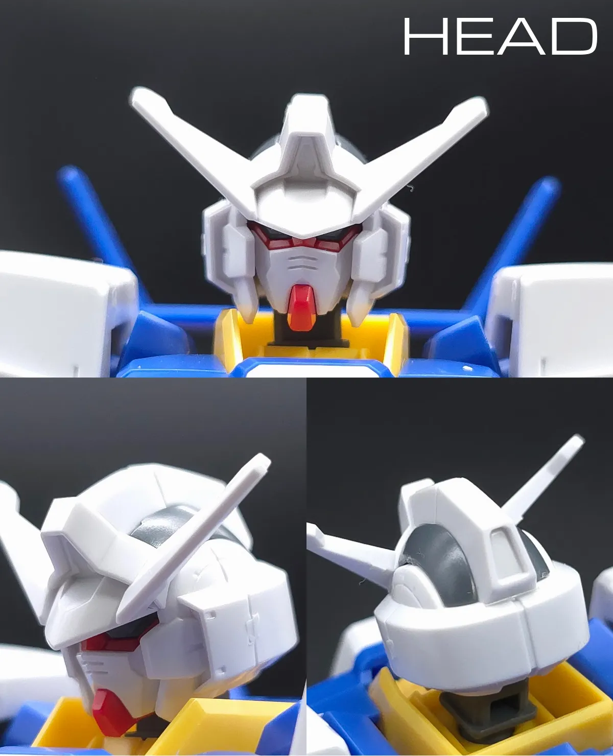 HG ガンダムAGE-1 ノーマル レビュー 頭部ディテール 01