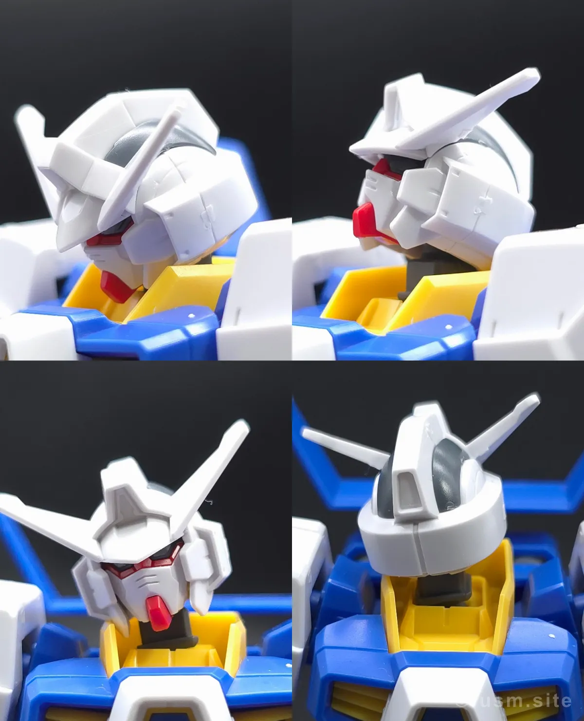 HG ガンダムAGE-1 ノーマル レビュー 頭部ディテール 可動域 01