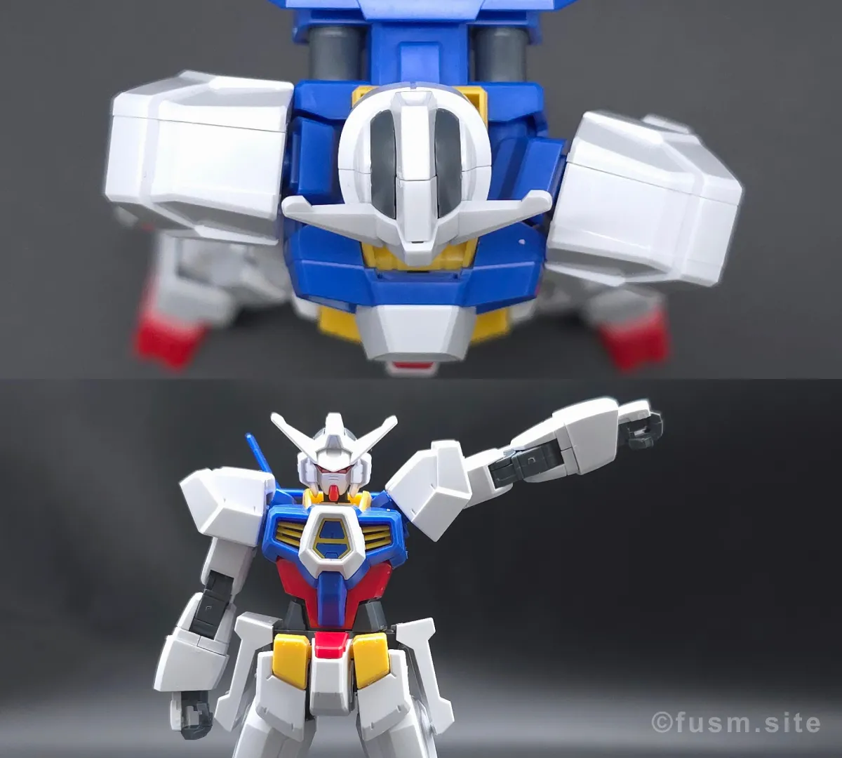 HG ガンダムAGE-1 ノーマル レビュー 肩ディテール 可動域 01