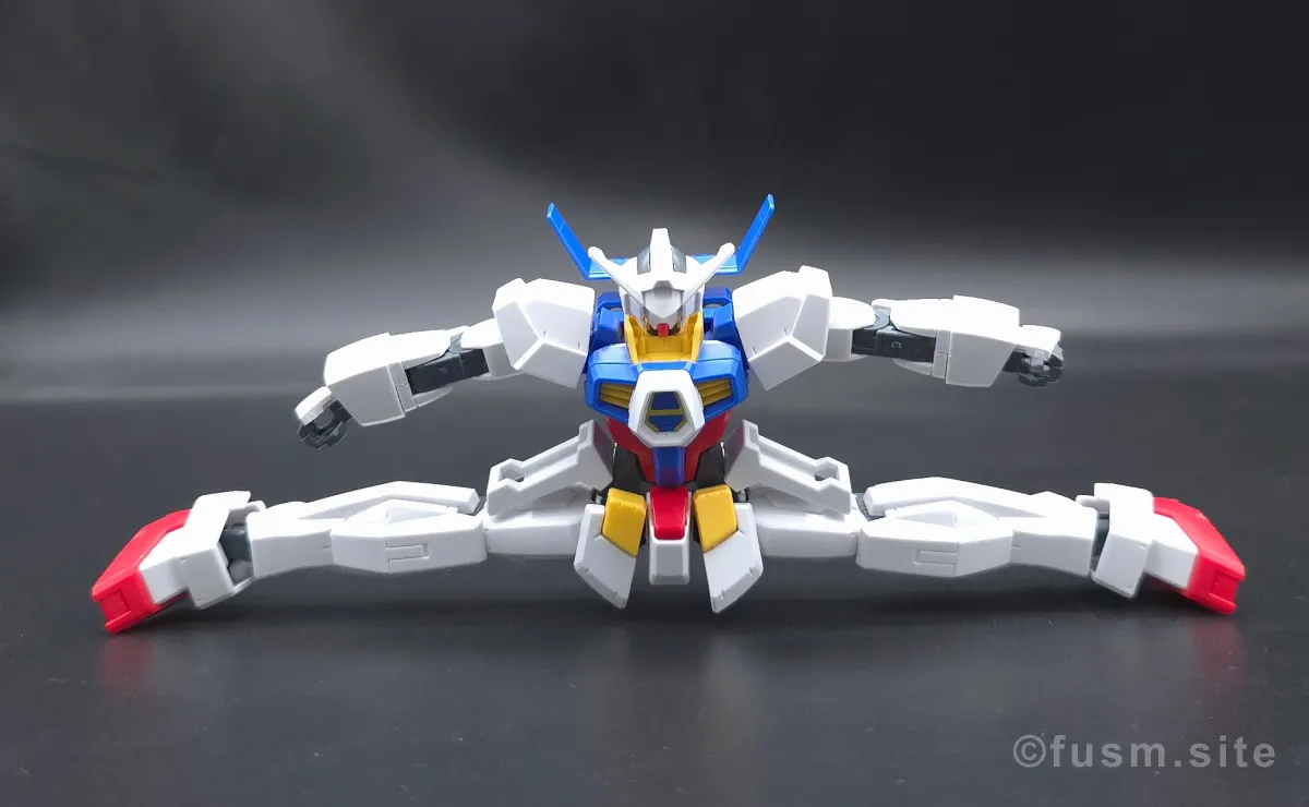 HG ガンダムAGE-1 ノーマル レビュー 胴体ディテール 可動域 05