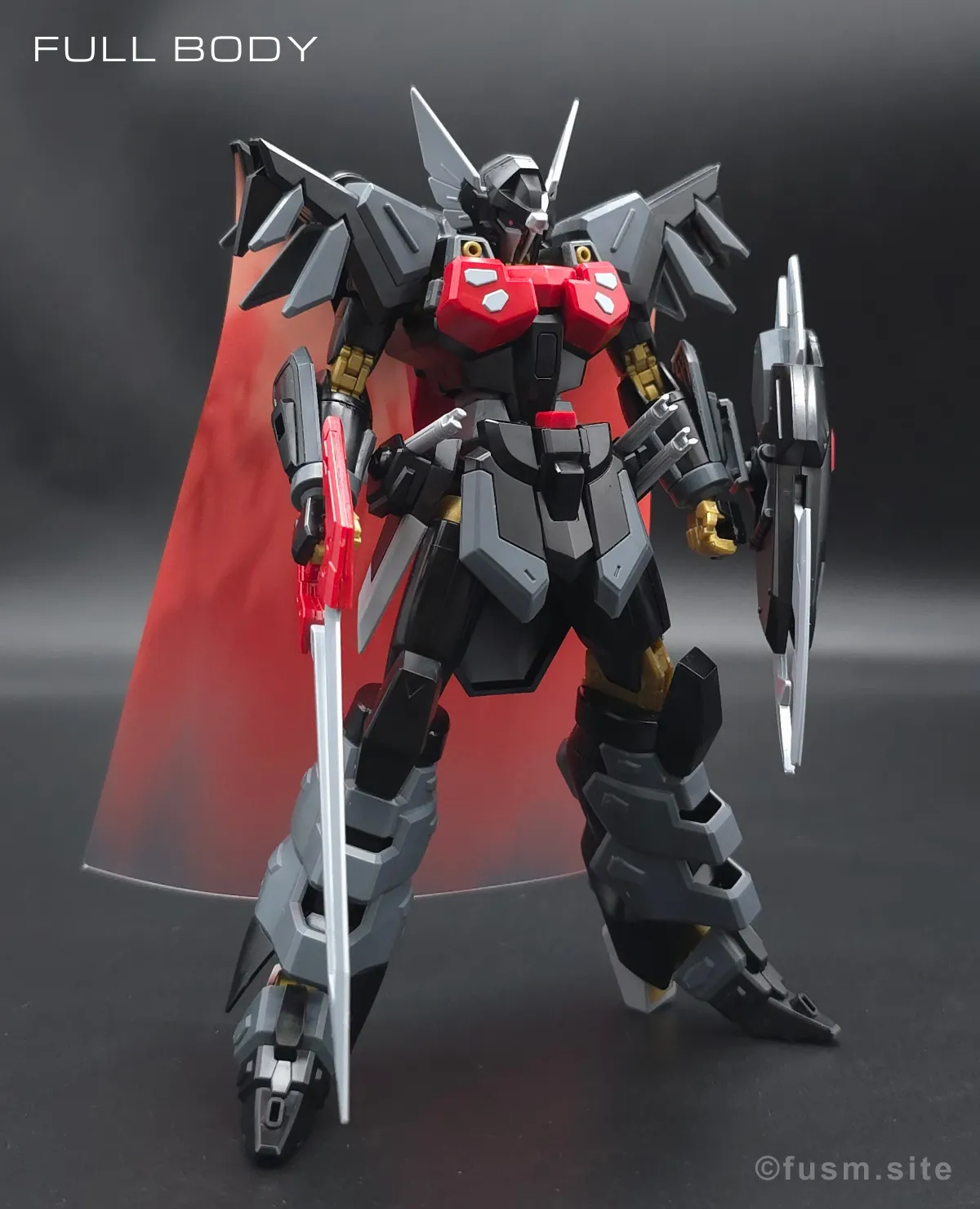 HG ブラックナイトスコードシヴァ レビュー 多角的に見た全体の外観・素組み 06