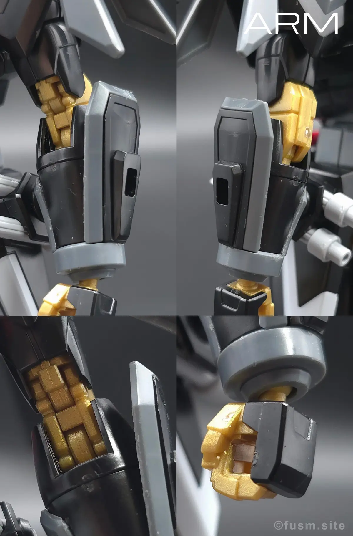 HG ブラックナイトスコードシヴァ レビュー 腕部ディテール 01