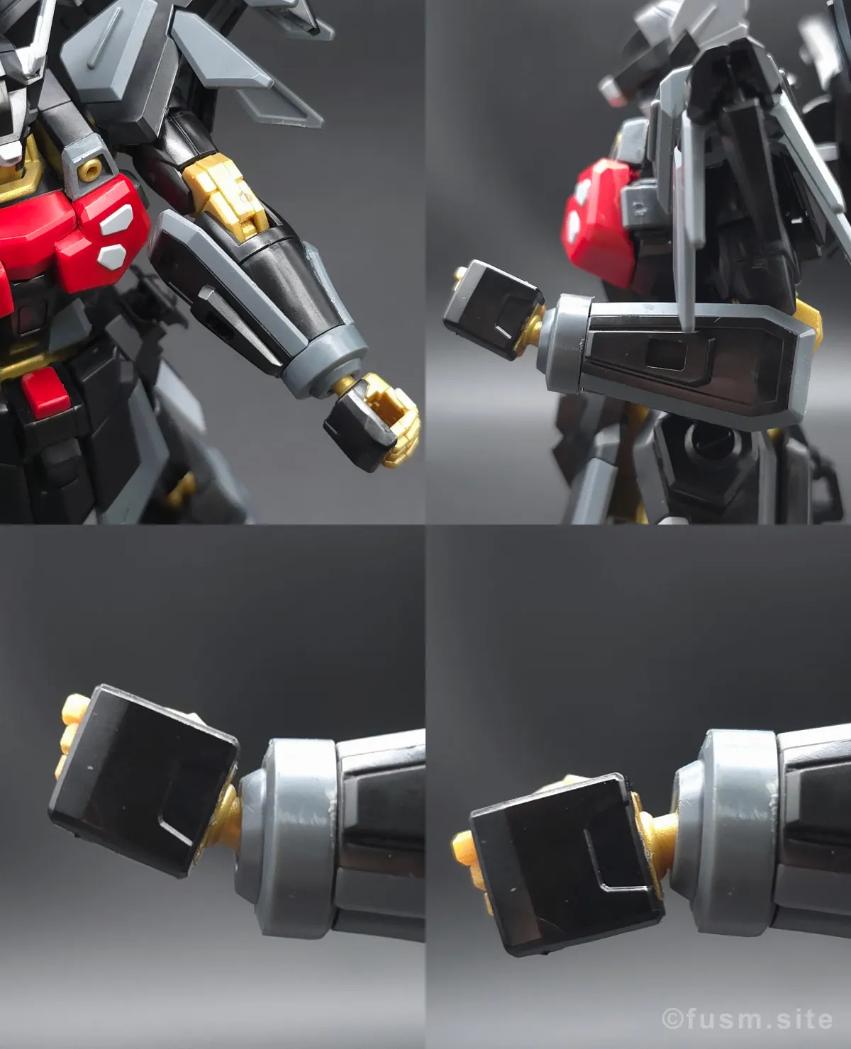 HG ブラックナイトスコードシヴァ レビュー 腕部ディテール 可動域 01