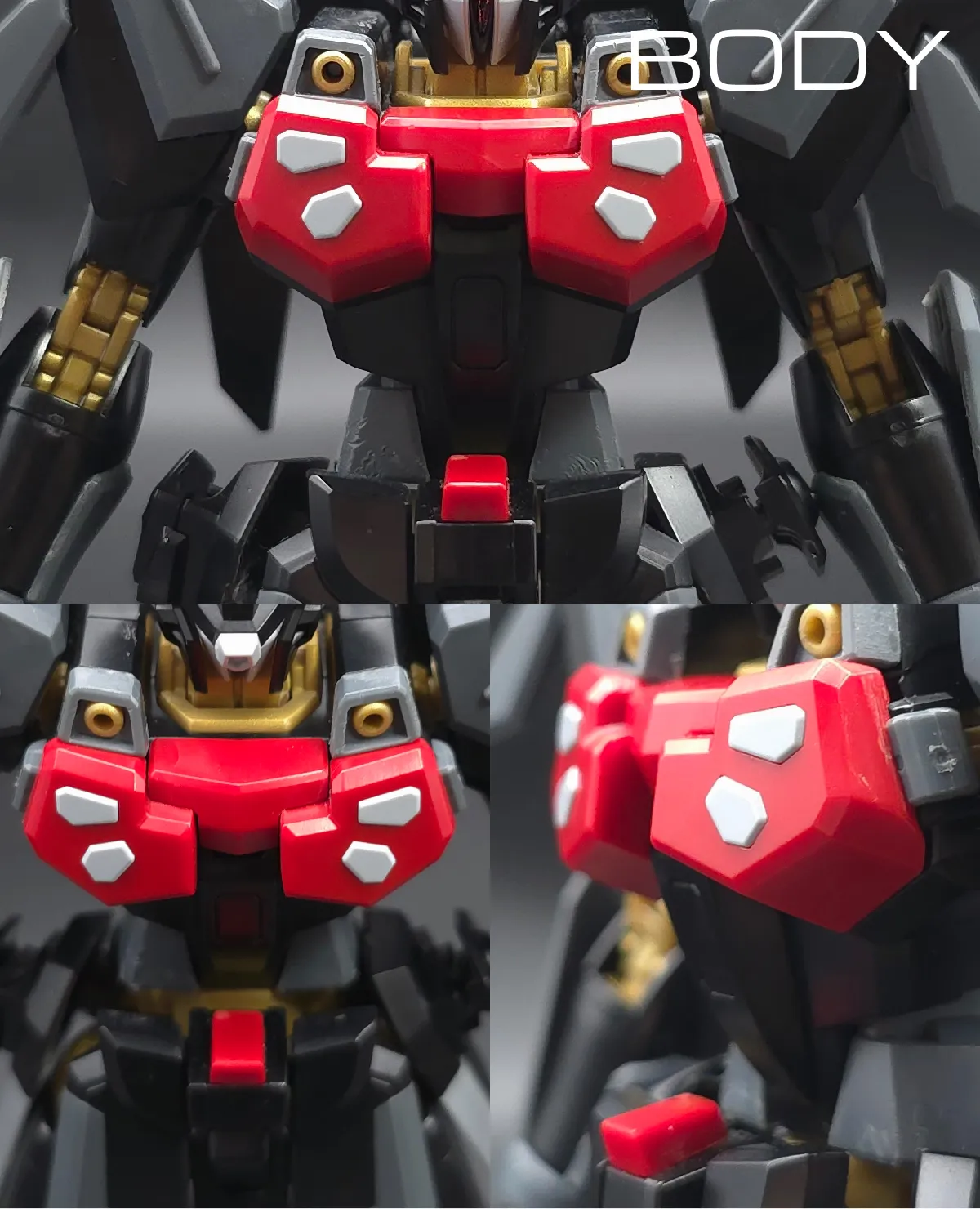 HG ブラックナイトスコードシヴァ レビュー 胴体ディテール 01