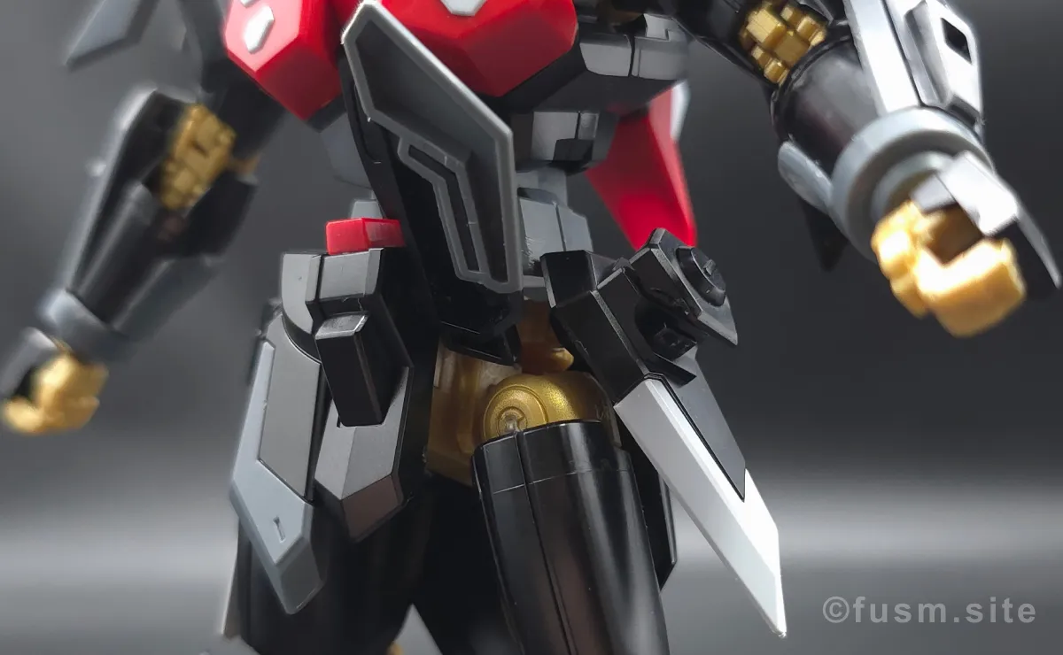 HG ブラックナイトスコードシヴァ レビュー 胴体ディテール 可動域 01