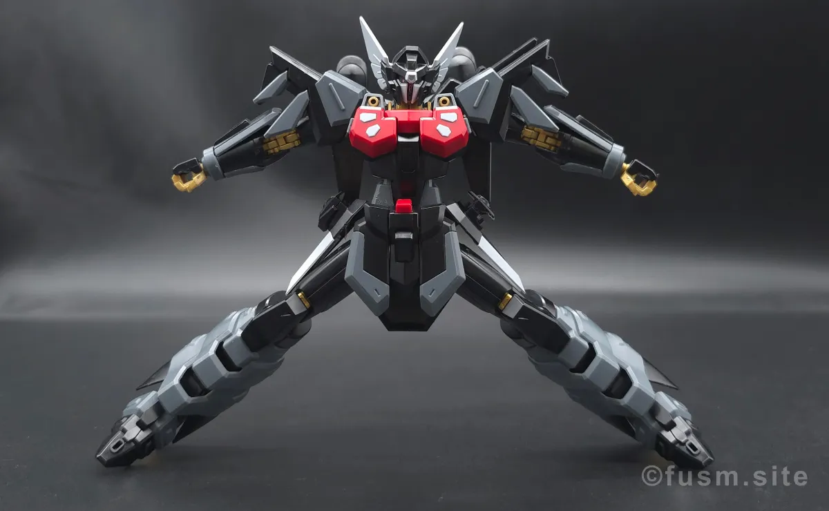 HG ブラックナイトスコードシヴァ レビュー 脚部ディテール 可動域 01