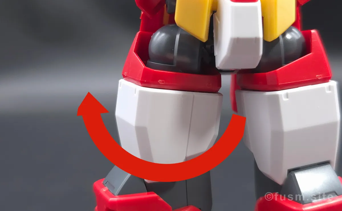 HG ガンダムAGE-1 タイタス レビュー 脚部ディテール 可動域 01