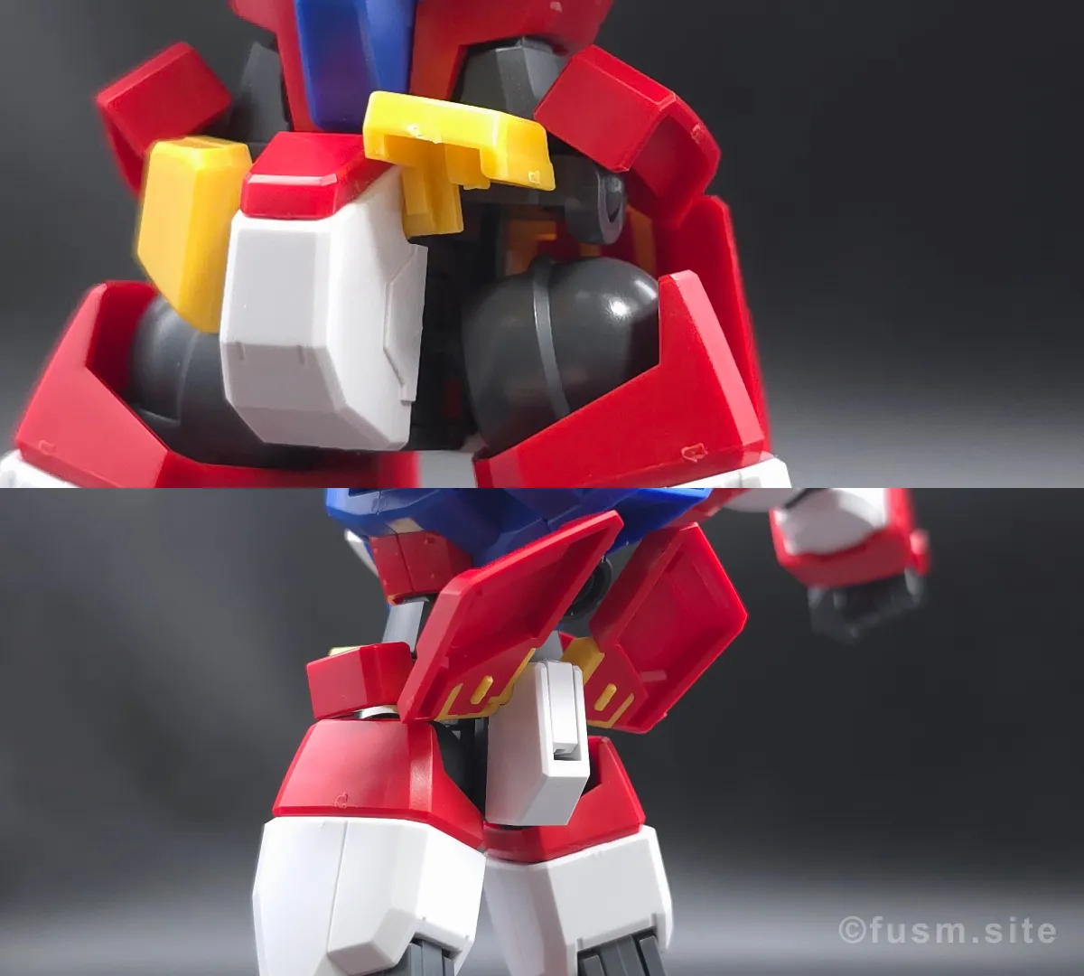 HG ガンダムAGE-1 タイタス レビュー 胴体ディテール 可動域 02