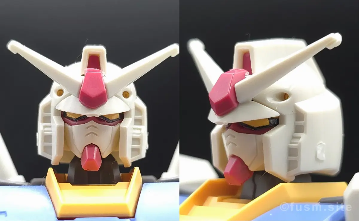 HG RX-78-2 ガンダム [BEYOND GLOBAL] レビュー 頭部ディテール 03