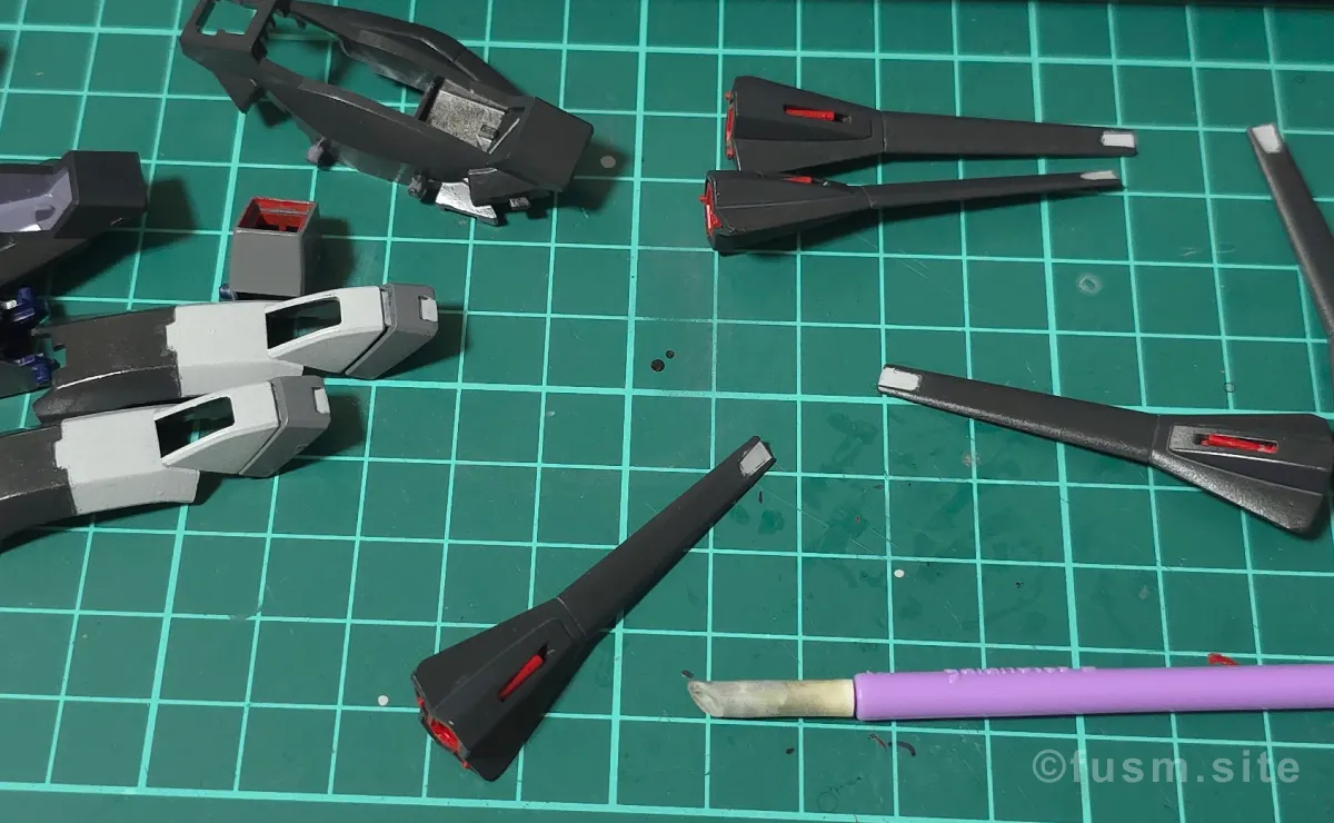 『HGCE レジェンドガンダム』をプチ改造と筆塗り全塗装！ 03