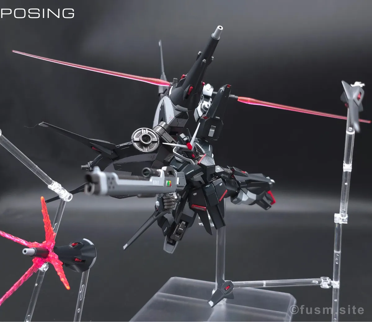 『HGCE レジェンドガンダム』をプチ改造と筆塗り全塗装！ ポージング 08