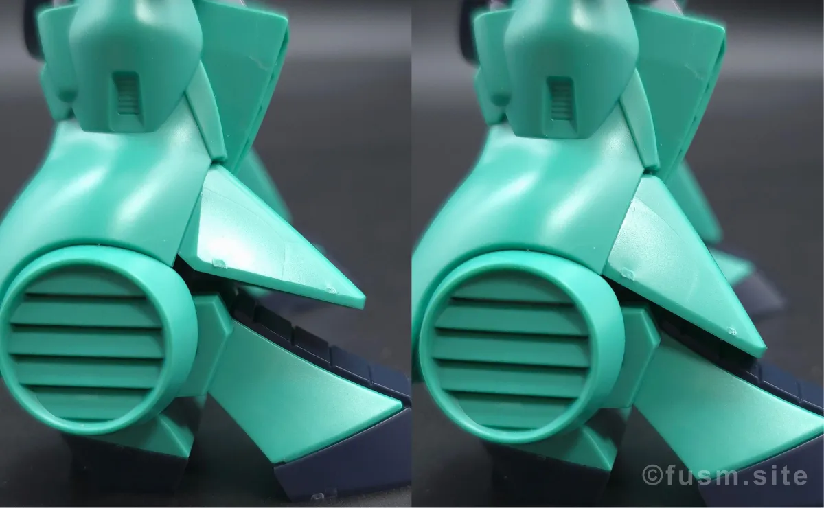 HGUC ディジェ レビュー 脚部ディテール 可動域 03