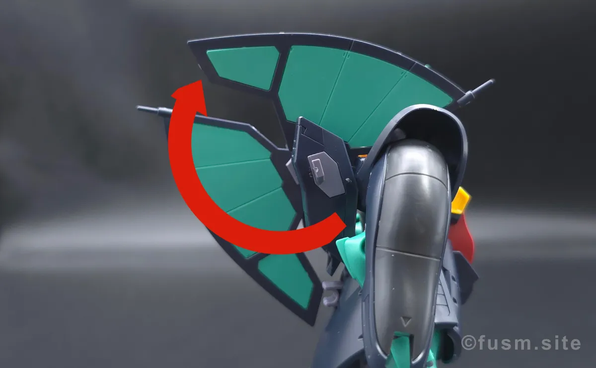 HGUC ディジェ レビュー バックパックレビュー 可動域 01