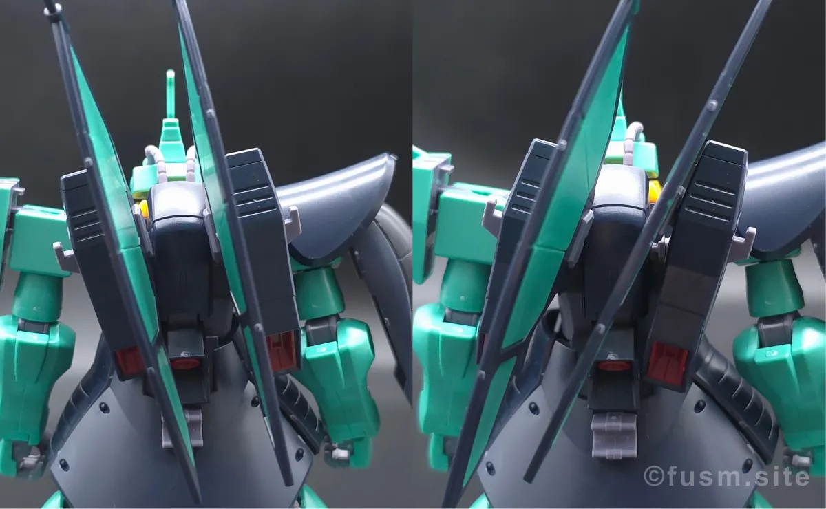 HGUC ディジェ レビュー バックパックレビュー 可動域 03