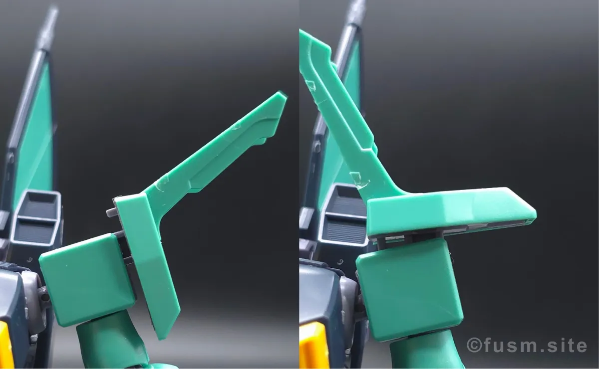 HGUC ディジェ レビュー 肩ディテール 可動域 02