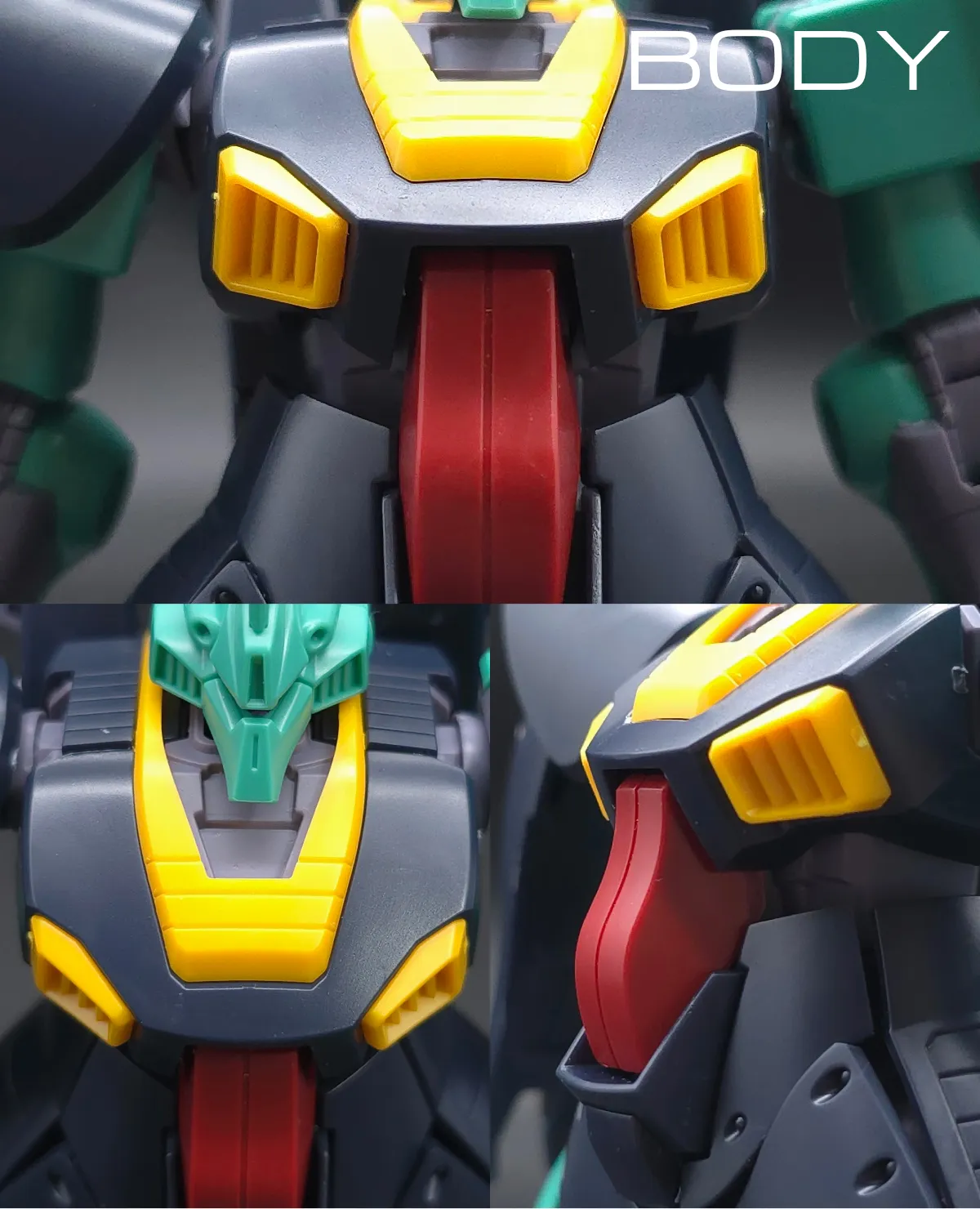 HGUC ディジェ レビュー 胴体ディテール 01