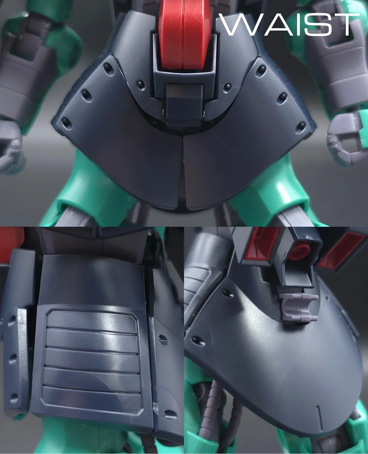 HGUC ディジェ レビュー 胴体ディテール 02