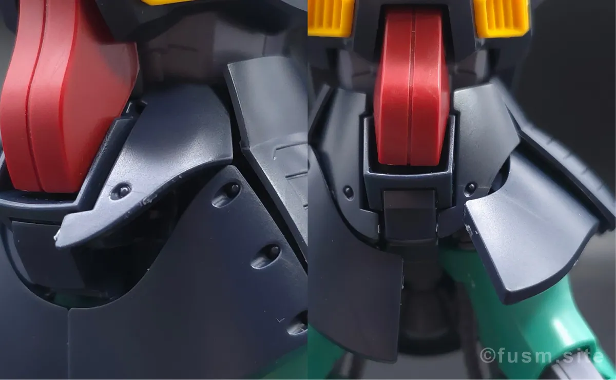 HGUC ディジェ レビュー 胴体ディテール 可動域 03