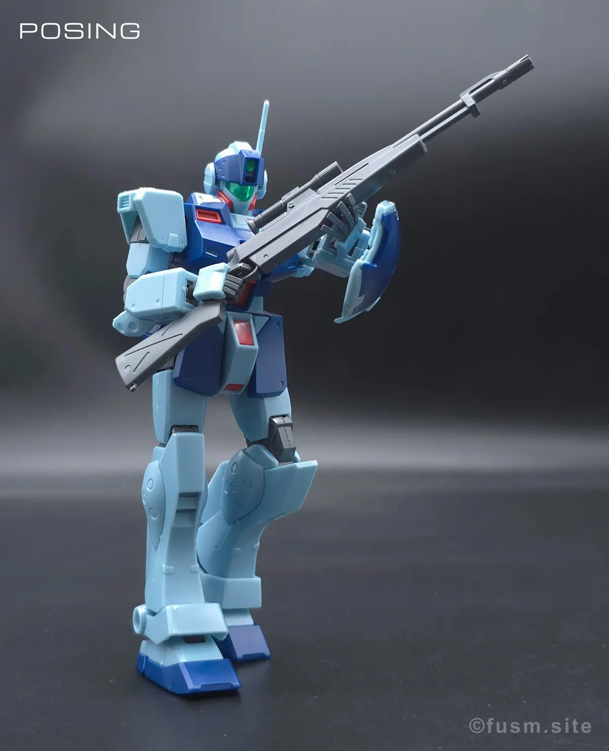 HGUC ジム・スナイパーII レビュー ポージング 01