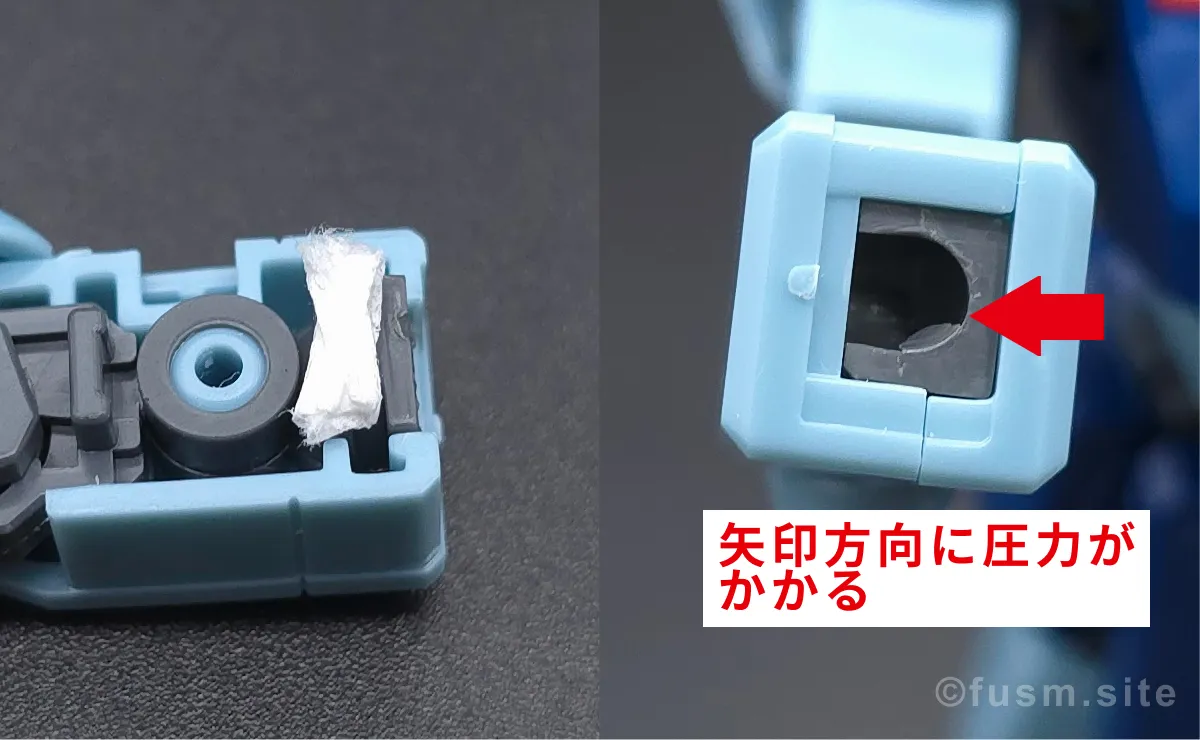 HGUC ジム・スナイパーII レビュー 耐久力が弱い箇所 03