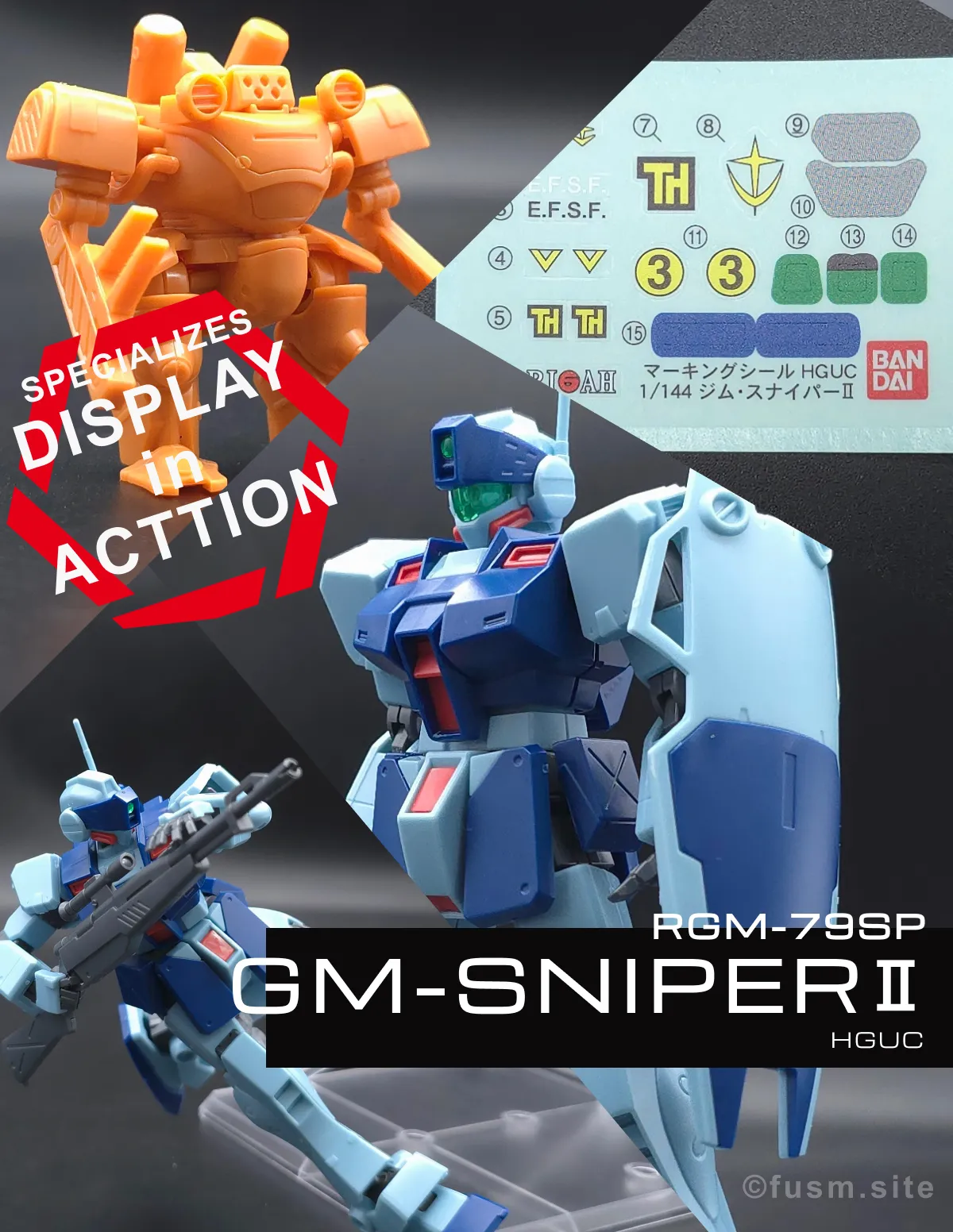 HGUC ジム・スナイパーII レビュー コラージュ 01