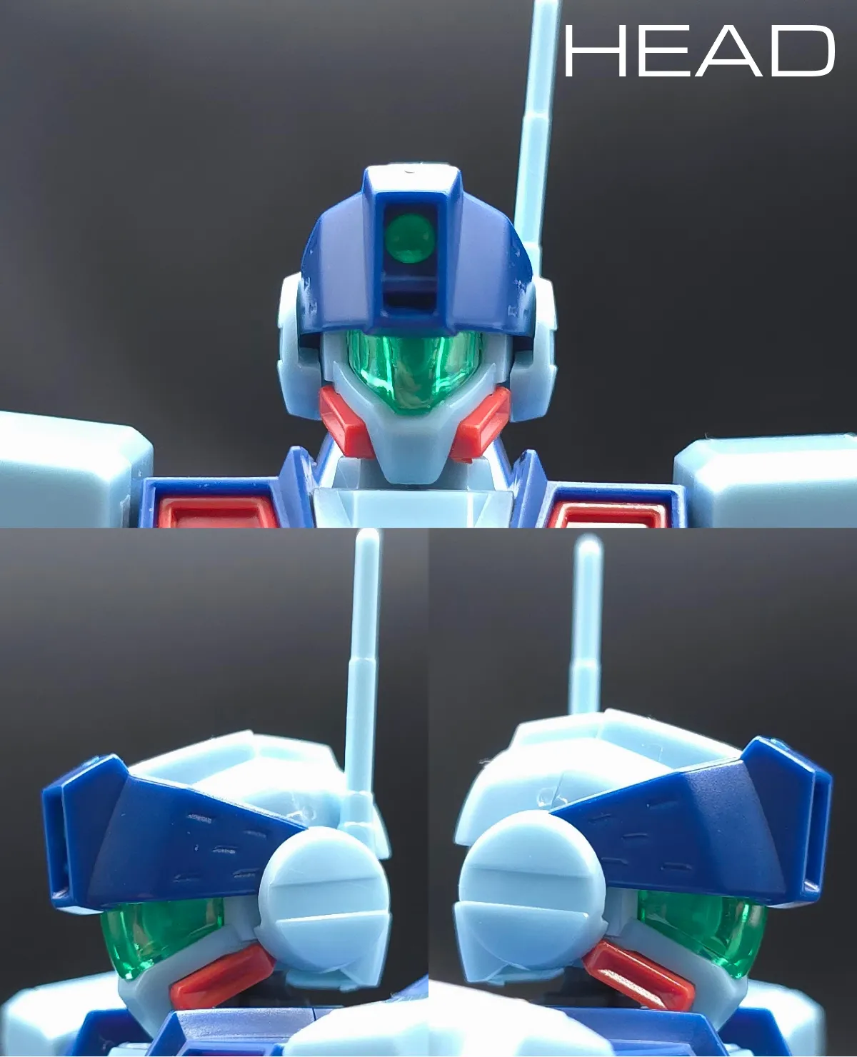 HGUC ジム・スナイパーII レビュー 頭部ディテール 01