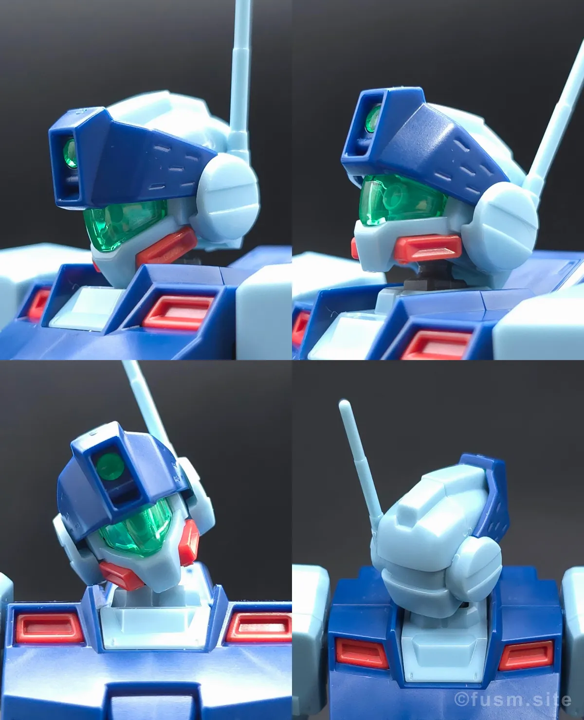 HGUC ジム・スナイパーII レビュー 頭部ディテール 可動域 01