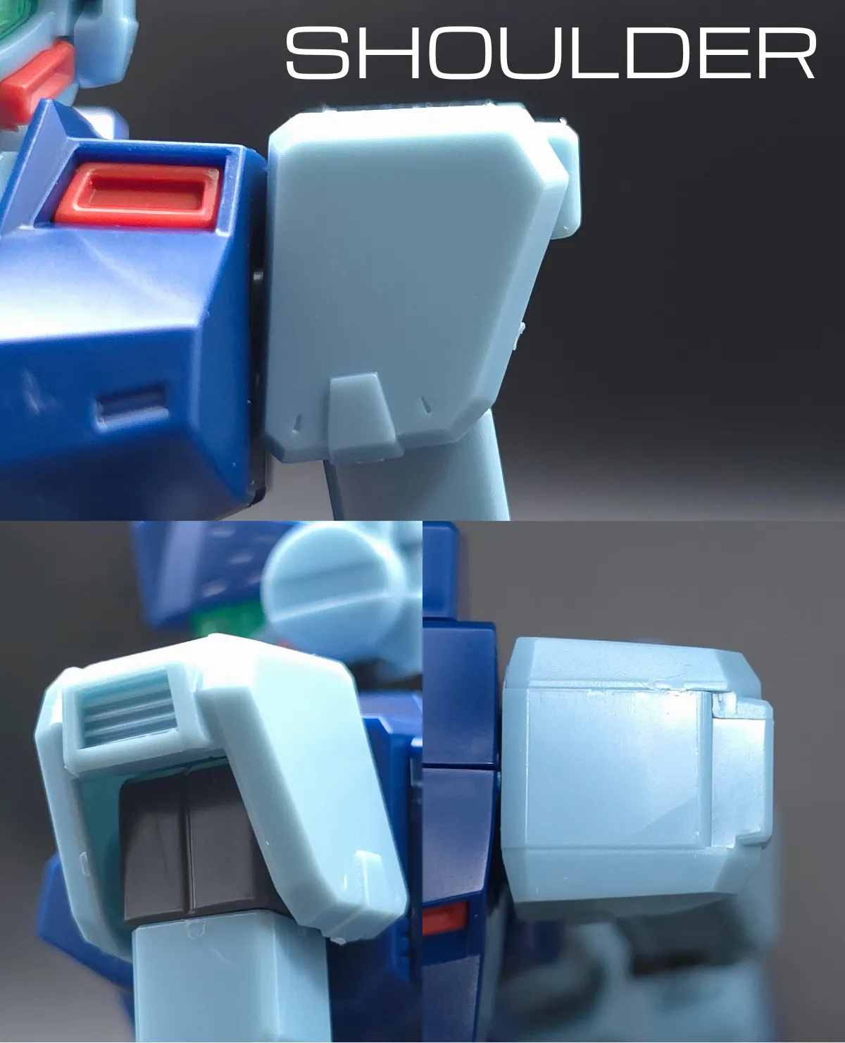 HGUC ジム・スナイパーII レビュー 肩ディテール 01