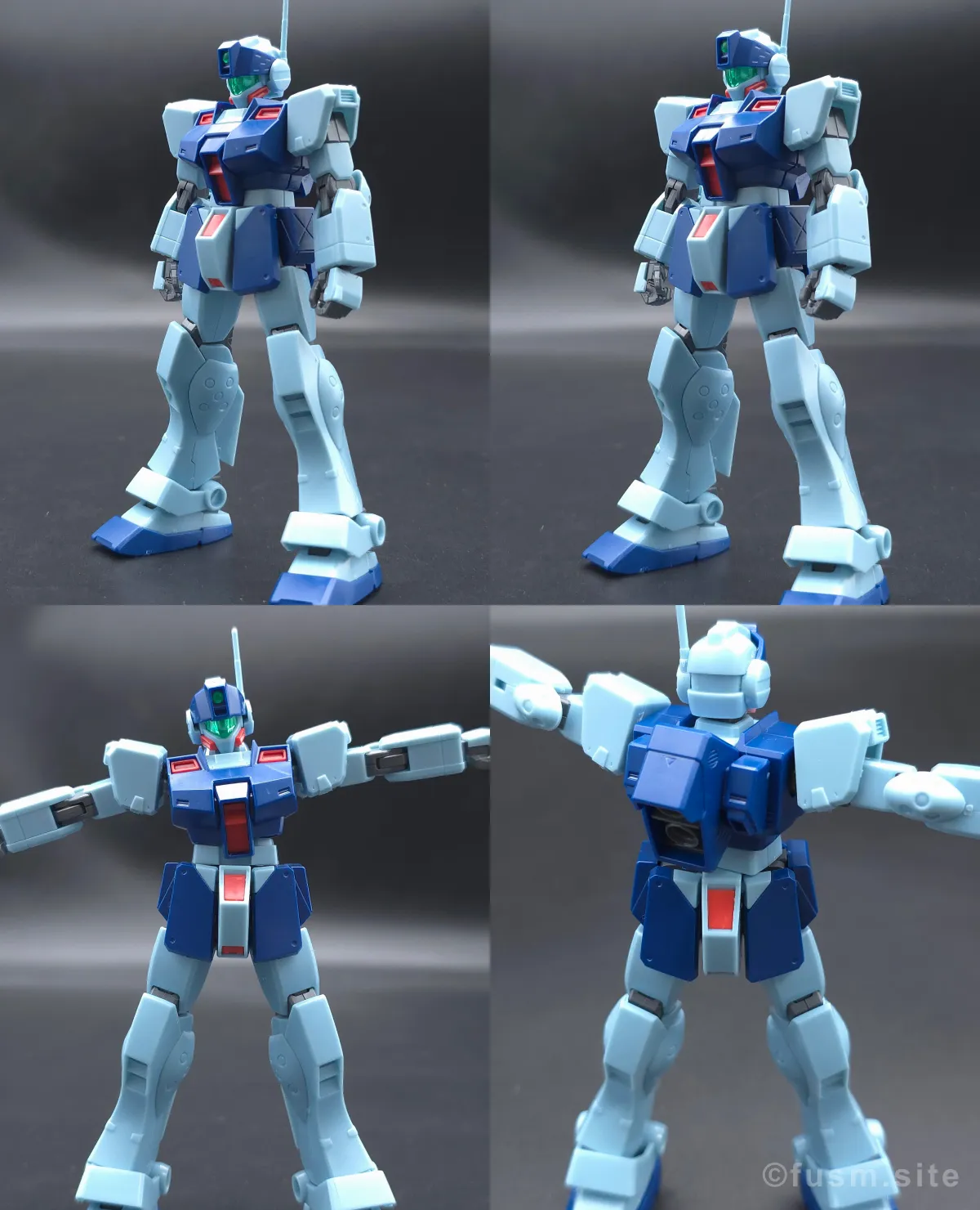 HGUC ジム・スナイパーII レビュー 胴体ディテール 可動域 02