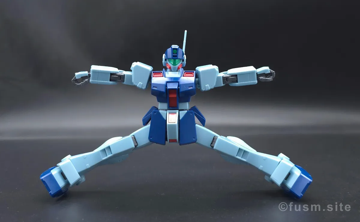 HGUC ジム・スナイパーII レビュー 胴体ディテール 可動域 03