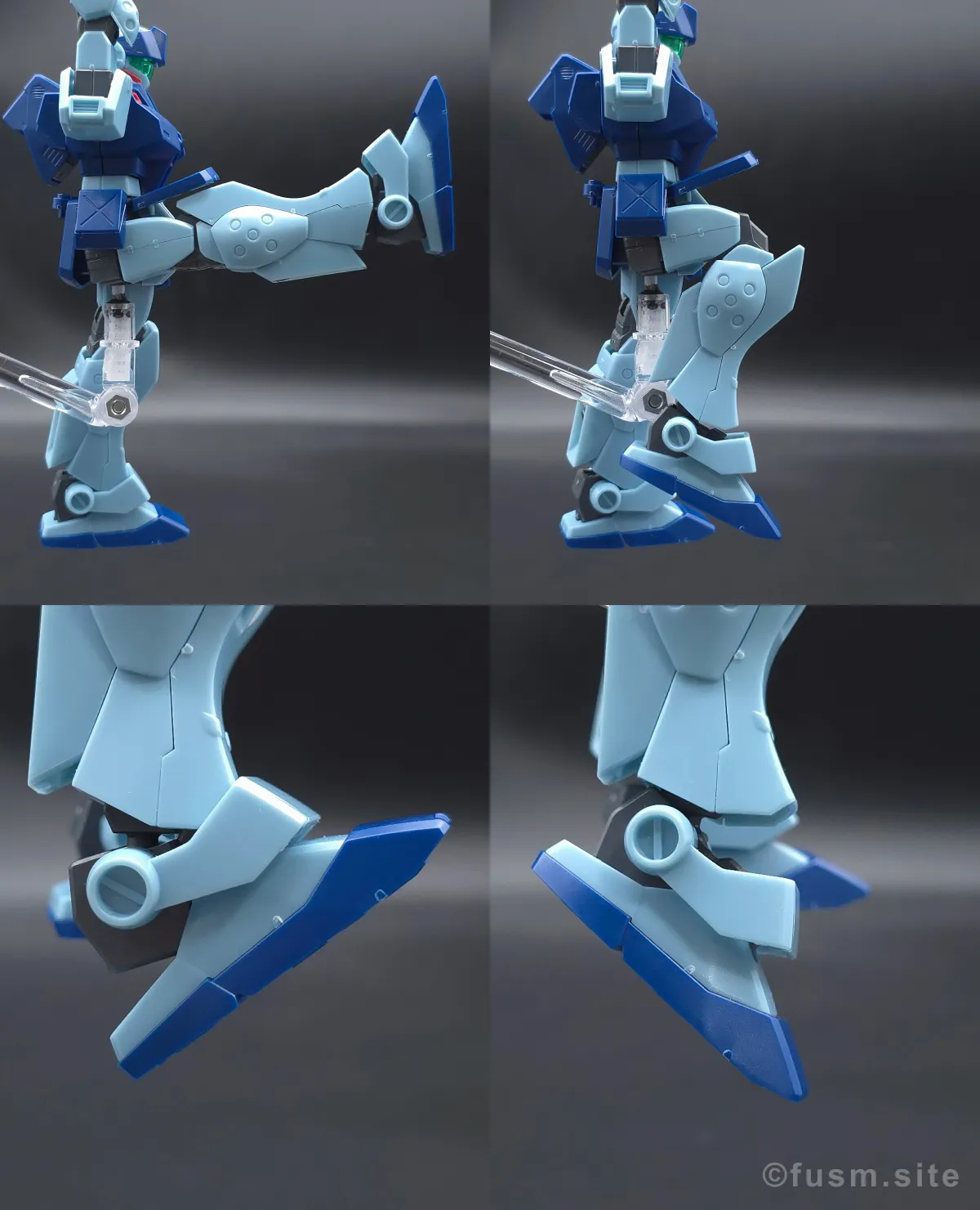 HGUC ジム・スナイパーII レビュー 脚部ディテール 可動域 01