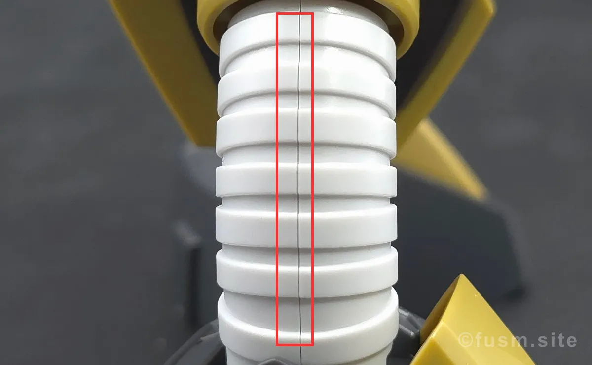 HGUC ジュアッグ(ユニコーンVer.) レビュー 脚部ディテール 合わせ目 01