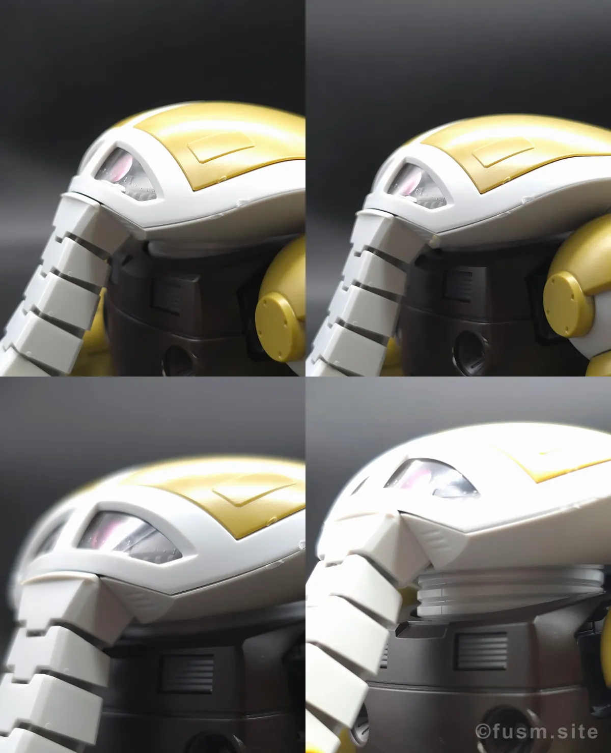 HGUC ジュアッグ(ユニコーンVer.) レビュー 頭部ディテール 可動域 01